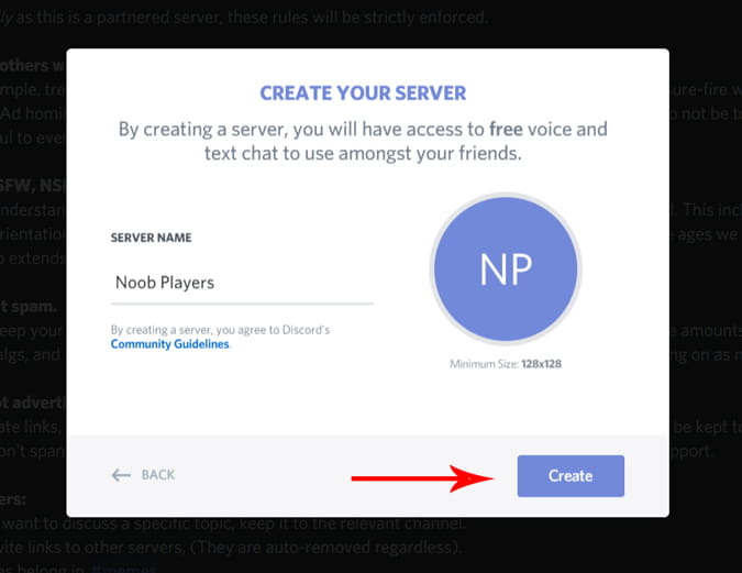 صورة لـ كيفية إنشاء وإدارة خادم Discord الخاص بك | Giving_a_name_to_discord_server-27rP5Xfs-DzTechs