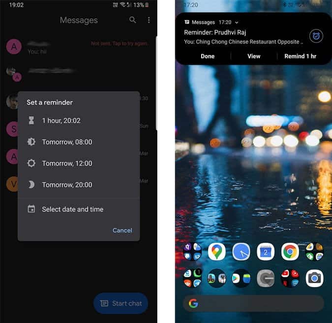 صورة لـ أفضل النصائح والحيل حول خدمة الاتصالات التفاعلية (RCS) من Google | Google_messages_Reminders-qFtMOWfs-DzTechs