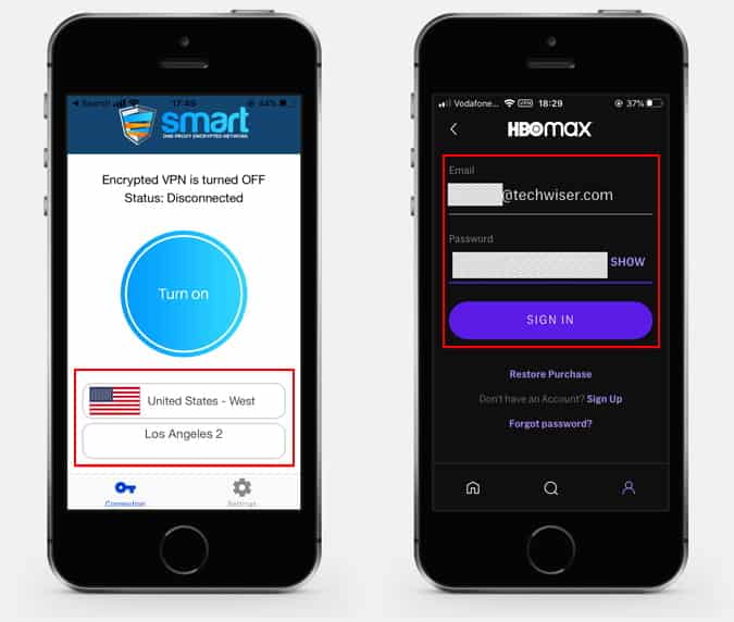 صورة لـ كيفية الحصول على HBO Max خارج الولايات المتحدة على Android و iOS | STep_3_iOS-kxuYVWfs-DzTechs