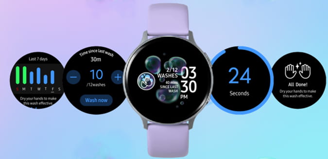صورة لـ كيفية إعداد تذكيرات غسل اليدين على Android و iOS والساعات الذكية | Samsung-OR6U2Xfs-DzTechs