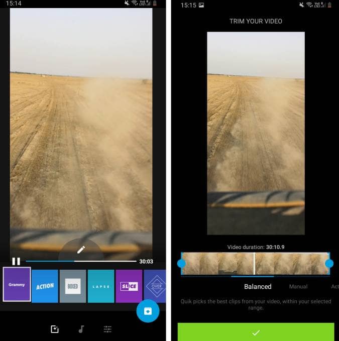 صورة لـ أفضل تطبيقات تعديل الفيديو المجانية للتدوين المرئي (Vlog) على Android و iOS | Screenshot_20200627_151441_Quik_1-oAZNVYfs-DzTechs