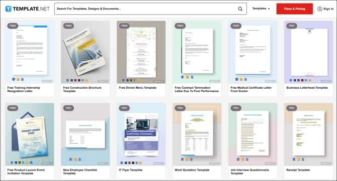 صورة لـ أفضل مواقع الويب للعثور على نماذج لـ Apple Pages / Numbers | TemplateNetPagesNumbersTemplates-gXkuKKfs-DzTechs