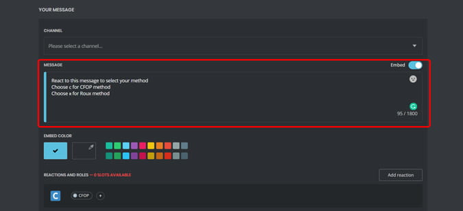 صورة لـ كيفية السماح للمستخدمين بتعيين أدوارهم على خادم Discord | adding_meesage_for_self_assigning_roles-hnZ7xXfs-DzTechs