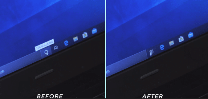 صورة لـ أفضل الحيل لتعديل سجل Windows لتخصيص وتحسين تجربتك على نظام التشغيل | after-before-cortana-DzTechs