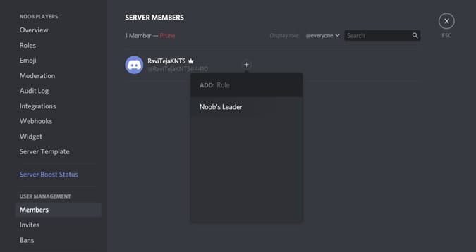 صورة لـ كيفية إنشاء وإدارة خادم Discord الخاص بك | assigning_roles_to_people_on_discord_server-cXoP5Xfs-DzTechs
