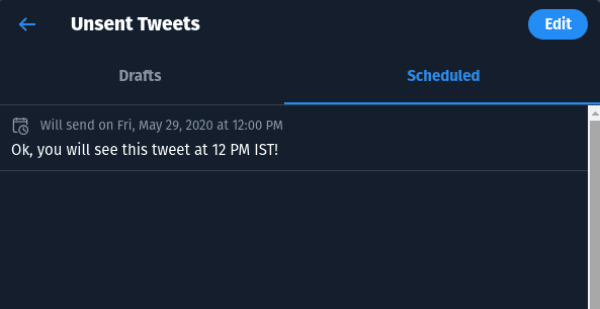 صورة لـ كيفية جدولة تغريدات Twitter على الويب وتطبيق الهاتف | check_scheduled_tweets-SWRWVWfs-DzTechs