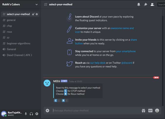 صورة لـ كيفية السماح للمستخدمين بتعيين أدوارهم على خادم Discord | checking_mee6-8AZ7xXfs-DzTechs