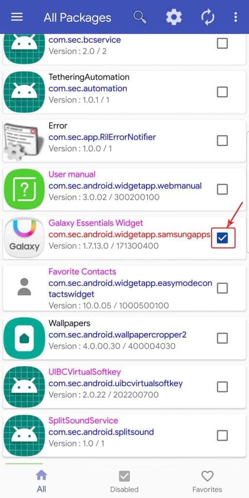 صورة لـ كيفية تعطيل تطبيقات Bloatware على هواتف Samsung One UI بدون صلاحيات الروت | diabling_app_using_package_disabler_pro_513x1024-RPG5QKfs-DzTechs