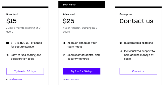 صورة لـ مقارنة تفصيلية بين Dropbox و OwnCloud – أيُ تخزين سحابي أفضل لك | dropbox_pricing-MAjfWWfs-DzTechs