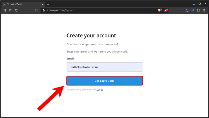 صورة لـ كيفية البث المباشر مع أكثر من شخصين على YouTube مجانًا (خيار سهل) | enter_emailID-HvSV0Xfs-DzTechs