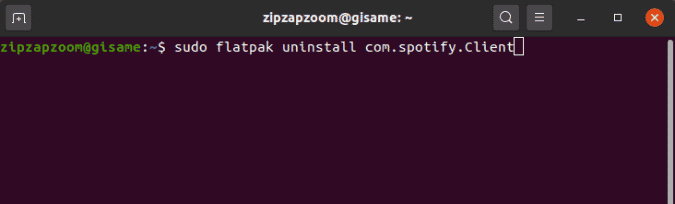 صورة لـ كيفية إلغاء تثبيت التطبيقات على Ubuntu | flatpak_uninstall_app-Zr3GzXfs-DzTechs