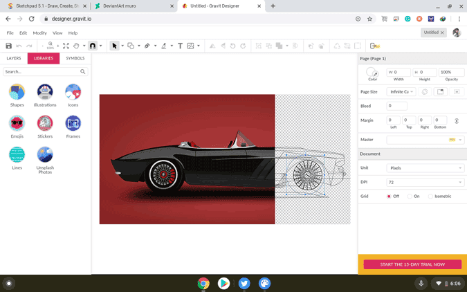 صورة لـ أفضل تطبيقات الرسم والتلوين لجهاز Chromebook | gravit_designer-ahRXEYfs-DzTechs