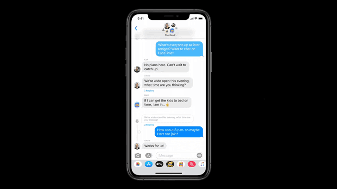 صورة لـ ميزات iOS 14 التي يجب على Google إضافتها إلى Android | imessages_on_iOS_14-jkANEYfs-DzTechs