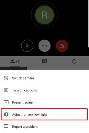 صورة لـ أفضل نصائح وحيل Google Meet التي لم تكن تعلم عنها | lowlight_mode_on_Meet-uueuxXfs-DzTechs