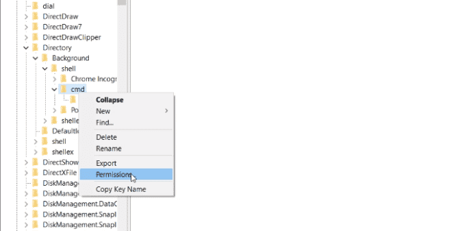 صورة لـ أفضل الحيل لتعديل سجل Windows لتخصيص وتحسين تجربتك على نظام التشغيل | right-click-permissions-cmd-DzTechs