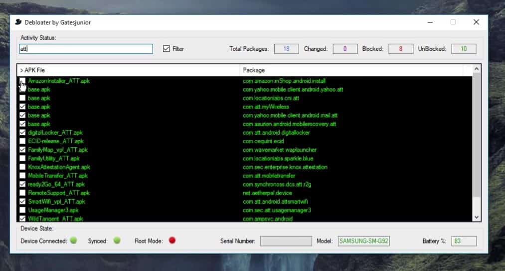 صورة لـ كيفية تعطيل تطبيقات Bloatware على هواتف Samsung One UI بدون صلاحيات الروت | searching_debloater-iZG5QKfs-DzTechs