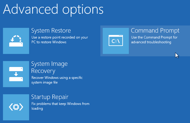 صورة لـ كيفية إصلاح رمز التوقف Unmountable Boot Volume في Windows 10 | startup_advanced_options_command_prompt-kQhRXKfs-DzTechs