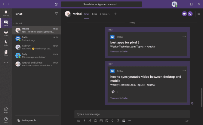 صورة لـ أفضل تطبيقات Microsoft Teams لجعل تواصلك أفضل | trello_cards_in_ms_teams-mk4S5Xfs-DzTechs