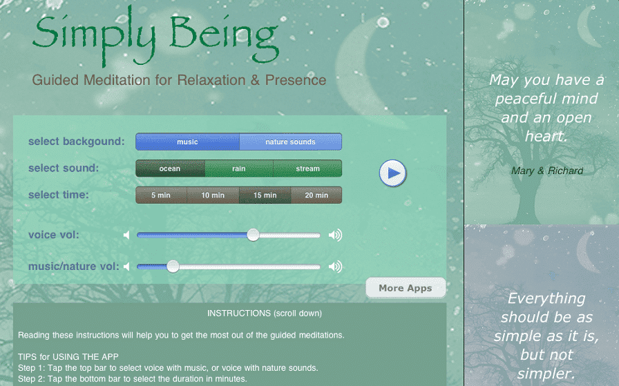 صورة لـ أفضل تطبيقات وأدوات التأمل السهلة للمبتدئين لتعلم الوعي التام | 5._simply_being_app-Tkl6dNfs-DzTechs