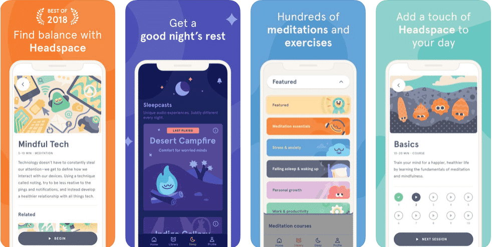 صورة لـ أفضل تطبيقات وأدوات التأمل السهلة للمبتدئين لتعلم الوعي التام | 6._Headspace-vDj6dNfs-DzTechs