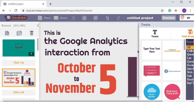 صورة لـ أفضل التطبيقات لإنشاء مخططات المعلومات البيانية وعرض البيانات | Animaker_Video_Infographic_768x404-Tt06vMfs-DzTechs