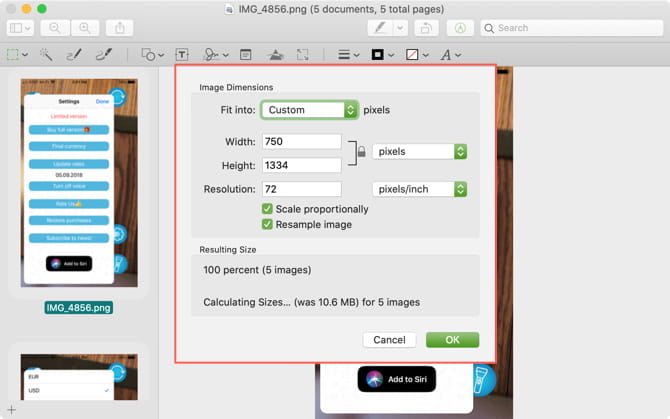 صورة لـ كيفية تحويل تنسيق الصور المتعددة وتغيير حجمها دفعة واحدةً على الـ Mac | BatchResizeImagesPreviewMac-ewdgBLfs-DzTechs