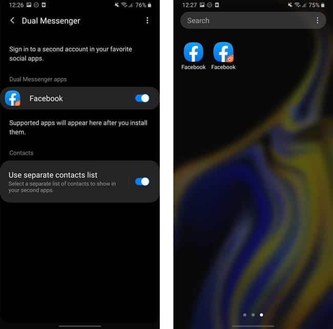 صورة لـ أفضل ميزات One UI لاستخدام هاتف Samsung باحترافية | Dual_Messenger_Samsung-8LGSzNfs-DzTechs