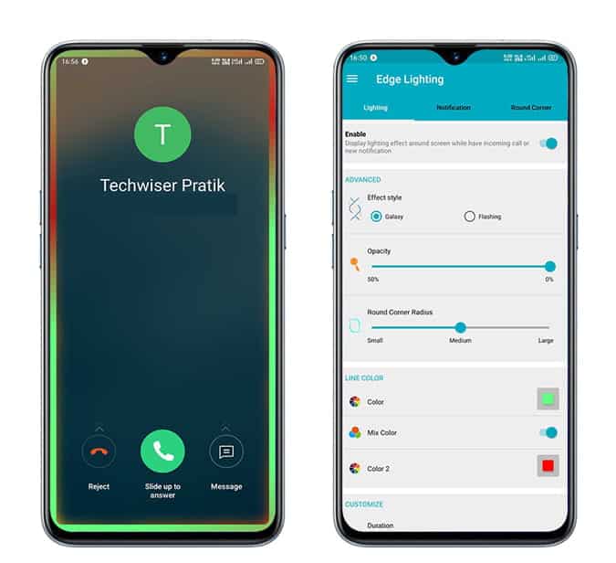 صورة لـ كيفية الحصول على إضاءة حواف الشاشة من Samsung على أي هاتف Android | Edge_Lighting_Notification_-ckfwxMfs-DzTechs