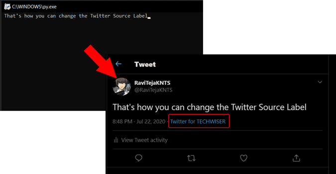 صورة لـ كيفية تغيير بطاقات مصدر التغريدة على X (Twitter) | Final-KpHBxbgs-DzTechs