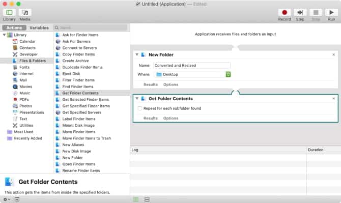 صورة لـ كيفية تحويل تنسيق الصور المتعددة وتغيير حجمها دفعة واحدةً على الـ Mac | GetContentsAutomatorMac-T4dgBLfs-DzTechs