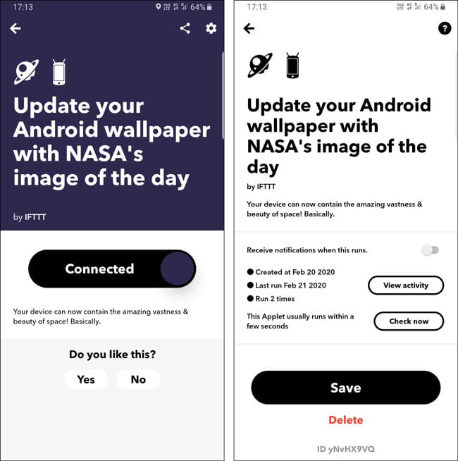 صورة لـ أفضل تطبيقات إنشاء الخلفيات وتنزيلها لنظام Android لعام 2023 | IFTTT_2-qXlnsNfs-DzTechs