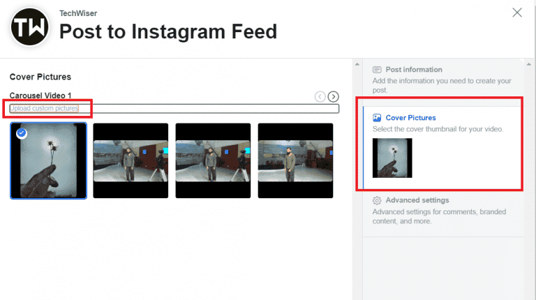 صورة لـ 3 طرق لإضافة صورة مصغرة مخصصة إلى مقاطع فيديو Instagram | Instagram_3_768x430-gEyu1Yfs-DzTechs