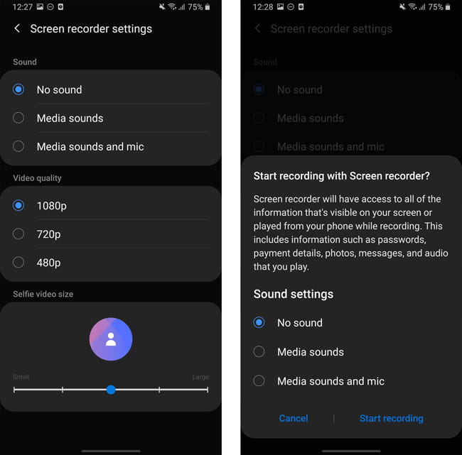 صورة لـ أفضل ميزات One UI لاستخدام هاتف Samsung باحترافية | Native_Screen_Recording_Samsung-7MGSzNfs-DzTechs