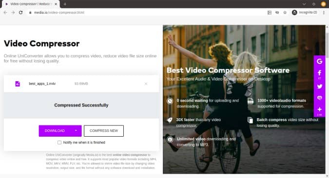 صورة لـ أفضل خيارات ضغط ملفات الفيديو على الإنترنت بدون علامة مائية | New_Project_6-XJ55RZfs-DzTechs