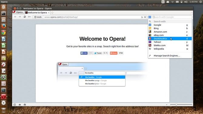 صورة لـ أفضل متصفحات الويب لنظام التشغيل Linux | Opera_Browser_for_Ubuntu_Linux-VG3RBNfs-DzTechs