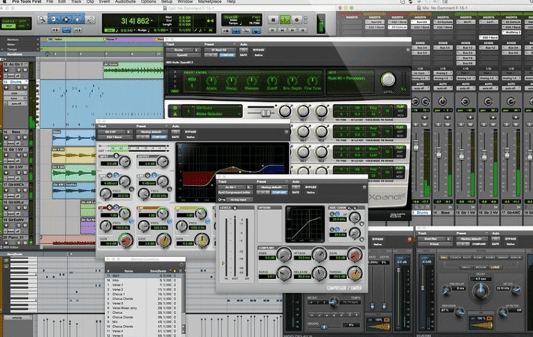 صورة لـ أفضل تطبيقات محطة عمل الصوتيات الرقمية المجانية لـ Windows والـ Mac | Pro_tools_768x485-aGSp8Mfs-DzTechs