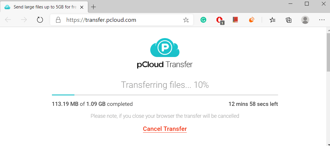 صورة لـ أفضل الطرق لإرسال الملفات الكبيرة التي يزيد حجمها عن 2 جيجابايت عبر الإنترنت | Ptransfer-umAkdhgs