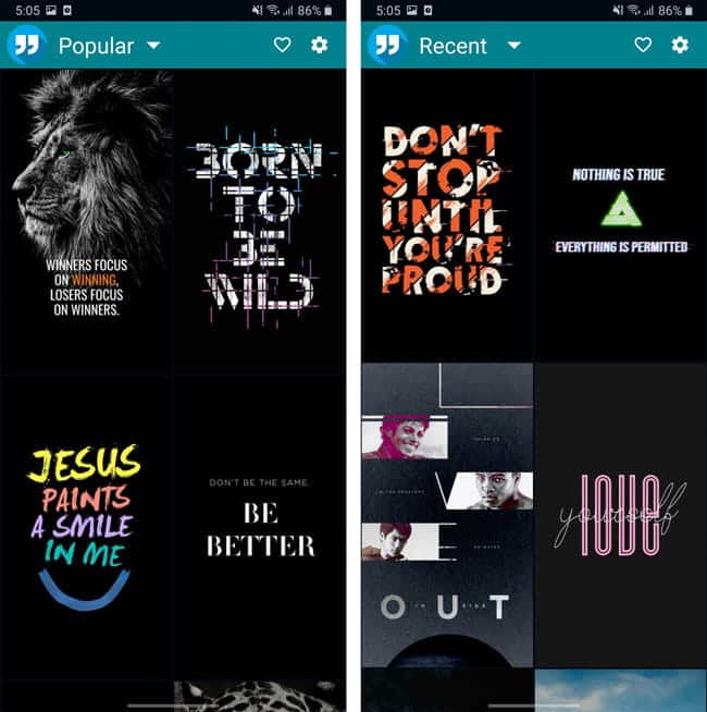 صورة لـ أفضل تطبيقات إنشاء الخلفيات وتنزيلها لنظام Android لعام 2023 | Quotes_Wallpapers-pnxnsNfs-DzTechs