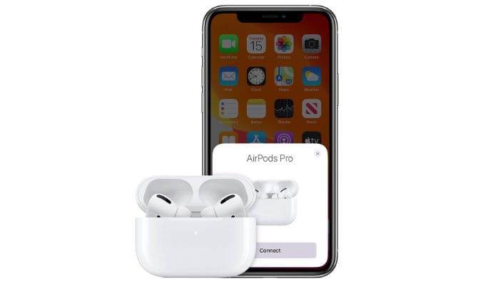 صورة لـ مقارنة بين AirPods المزيفة والحقيقية: أفضل الطرق لاكتشاف السماعات المقلدة | Real_AirPods_Pro_connecting_with_iPhone_670x399-8W2FrMfs-DzTechs