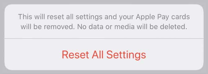 صورة لـ كاميرا iPhone لا تعمل؟ المشاكل الشائعة وكيفية إصلاحها | Reset_All_Settings_iPhone_confirmation-y2jrdNfs-DzTechs