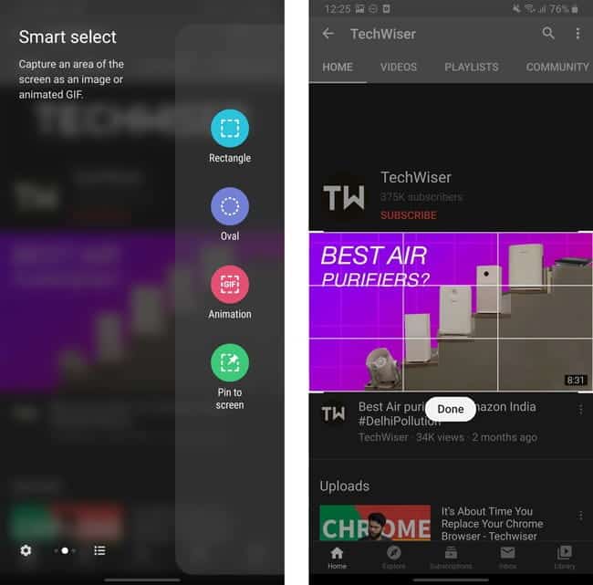 صورة لـ أفضل ميزات One UI لاستخدام هاتف Samsung باحترافية | Smart_Select_Samusng-9gHSzNfs-DzTechs