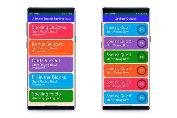 صورة لـ أفضل تطبيقات الأسئلة والمسابقات وألعاب التريفيا لـ Android | Untimate_English_Spellibgs_Quiz-u8rhwMfs-DzTechs