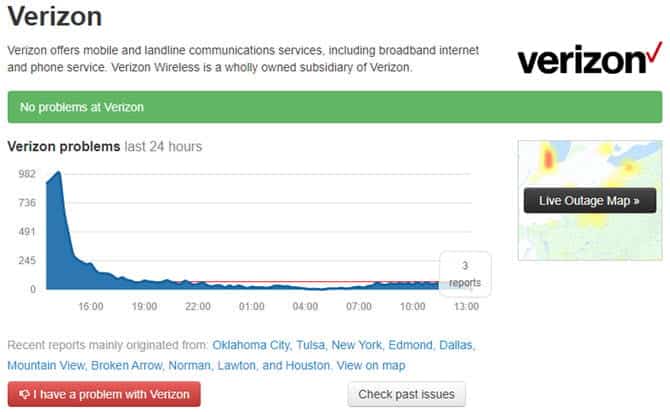 صورة لـ أفضل الخطوات لتسريع اتصال البيانات الخلوية البطيء | Verizon_Down_Detector-7MOlvLfs-DzTechs