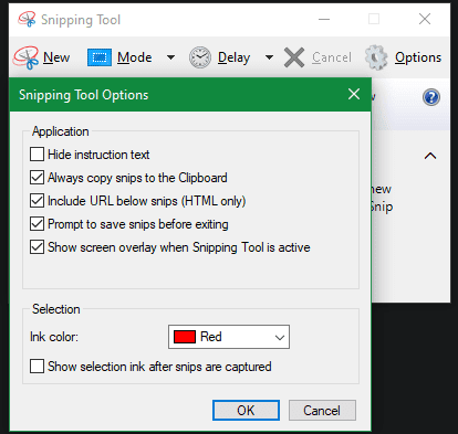 صورة لـ كيفية استخدام أداة Windows Snipping لأخذ لقطات الشاشة الخاصة بك | Windows_Snipping_Tool_Options-UjpkbMfs-DzTechs