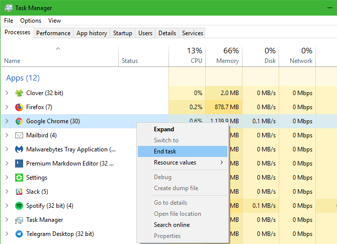 صورة لـ Chrome لا يستجيب أو يتعطل بشكل متكرر أو يتجمد أثناء إستخدامه؟ | Windows_Task_Manager_Kill_Chrome-4tCZgMfs-DzTechs