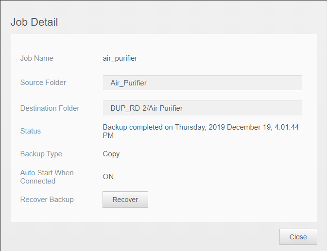 صورة لـ الطريقة الصحيحة للنسخ الاحتياطي لمحركات الأقراص الخارجية على WD NAS | backup_completed-obbz8Mfs-DzTechs