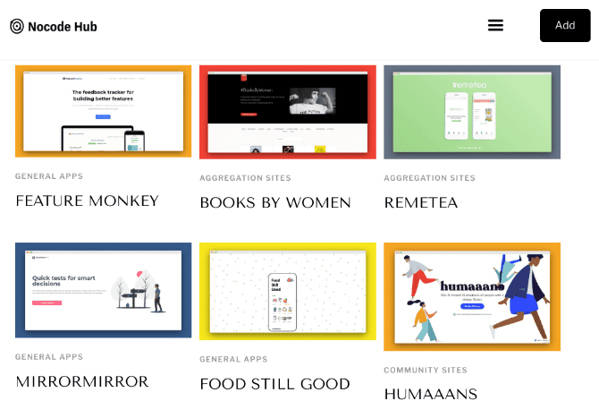 صورة لـ موارد رهيبة للبرمجة بدون كود لإنشاء التطبيقات وبناء مواقع الويب دون التعليمات البرمجية | best_no_code_tools_resource_nocode_hub-lRJKbNfs-DzTechs