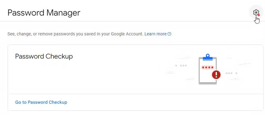 صورة لـ كيفية عرض كلمات السر المحفوظة في Google Chrome (ومنع الآخرين من الوصول إليها) | chrome-passwords-manager-cog
