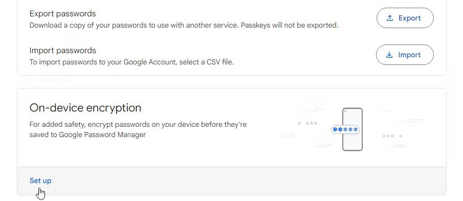 صورة لـ كيفية عرض كلمات السر المحفوظة في Google Chrome (ومنع الآخرين من الوصول إليها) | chrome-passwords-manager-set-up