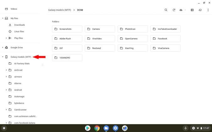 صورة لـ أفضل الطرق لمشاركة الملفات بين Android و Chrome OS | chromebook_files-GOz1tags-DzTechs